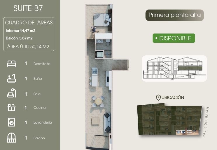 Suites - Av 12 de Abril - Proyecto Alabes - Imagen 2