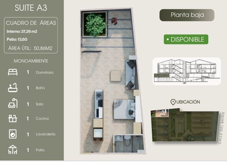 Monoambientes- Av 12 de Abril- Proyecto Alabes - Imagen 2